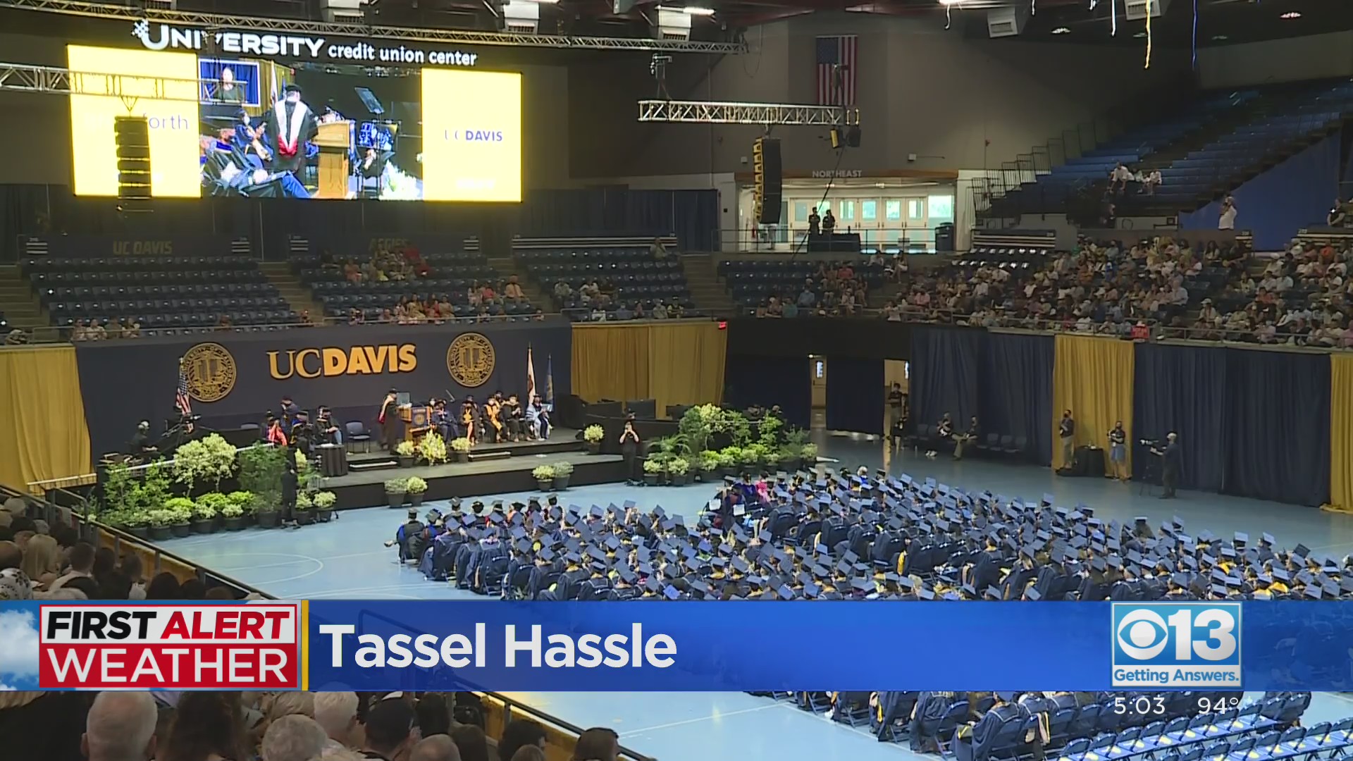 Hot Weather Forces UC Davis Graduation Ceremony To Start Early – CBS Sacramento