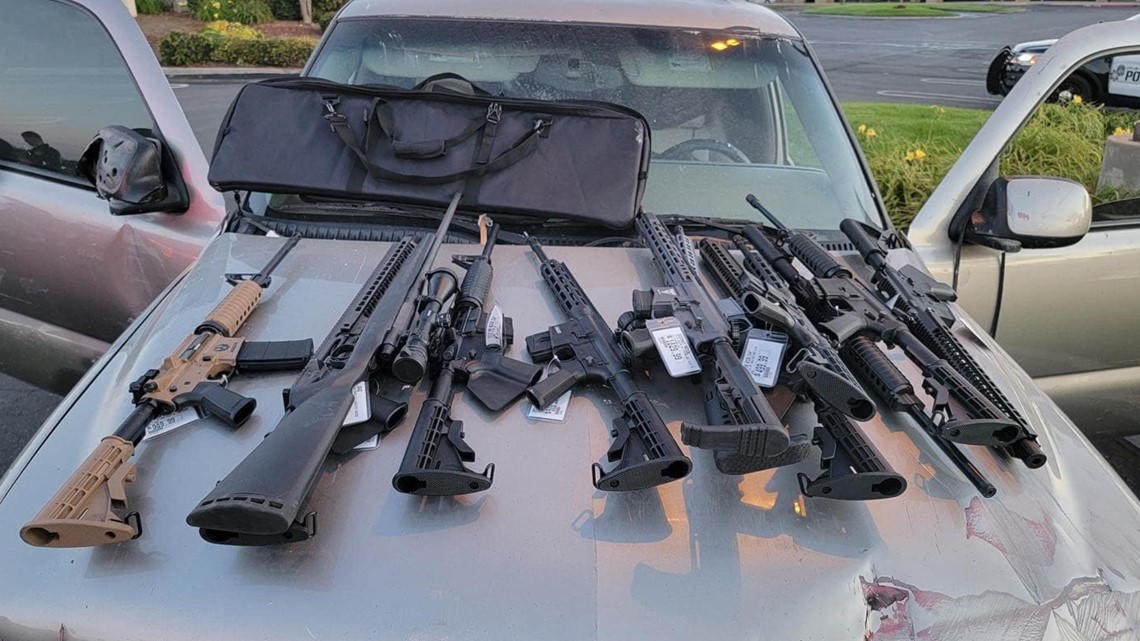 Suspect arrested after stealing guns and ammo from outdoorsman store, crashing into Modesto Police units, officers say
