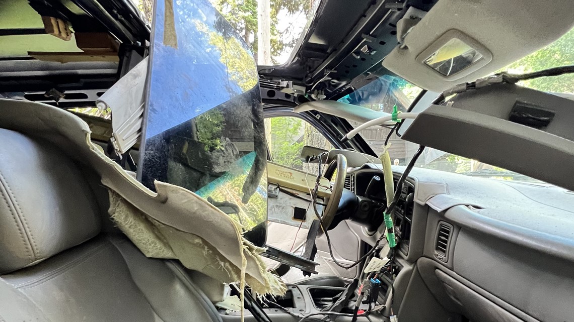 Bear rips Sacramento man's truck to shreds at Lake Tahoe