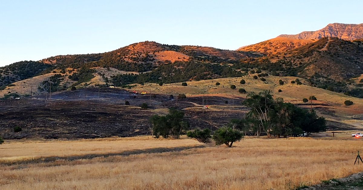 Utah wildfire along I-15 doubles in size — but containment expected soon
