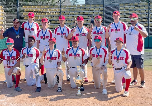 Blaze 16s finish first at Stockton
