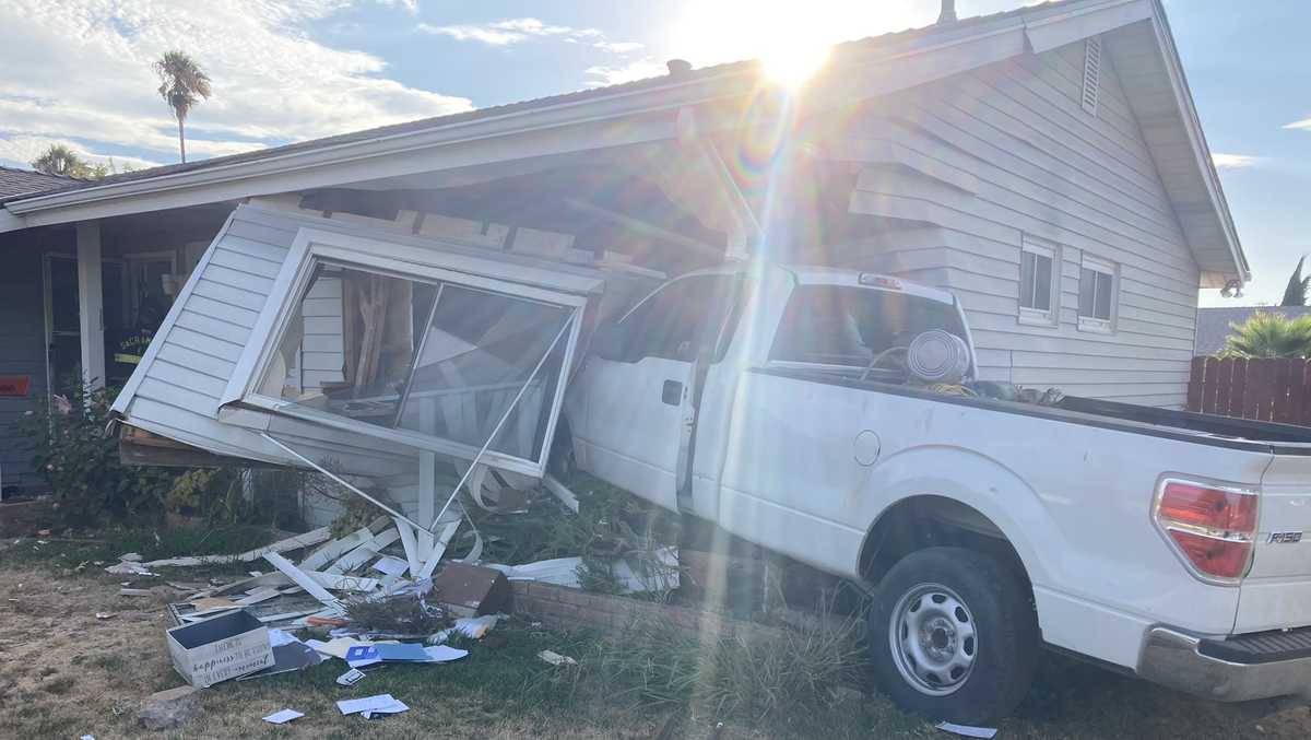 Truck evading police slams into south Sacramento home