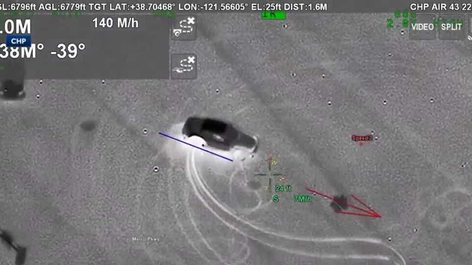 Sideshow caught on cam in Sacramento area