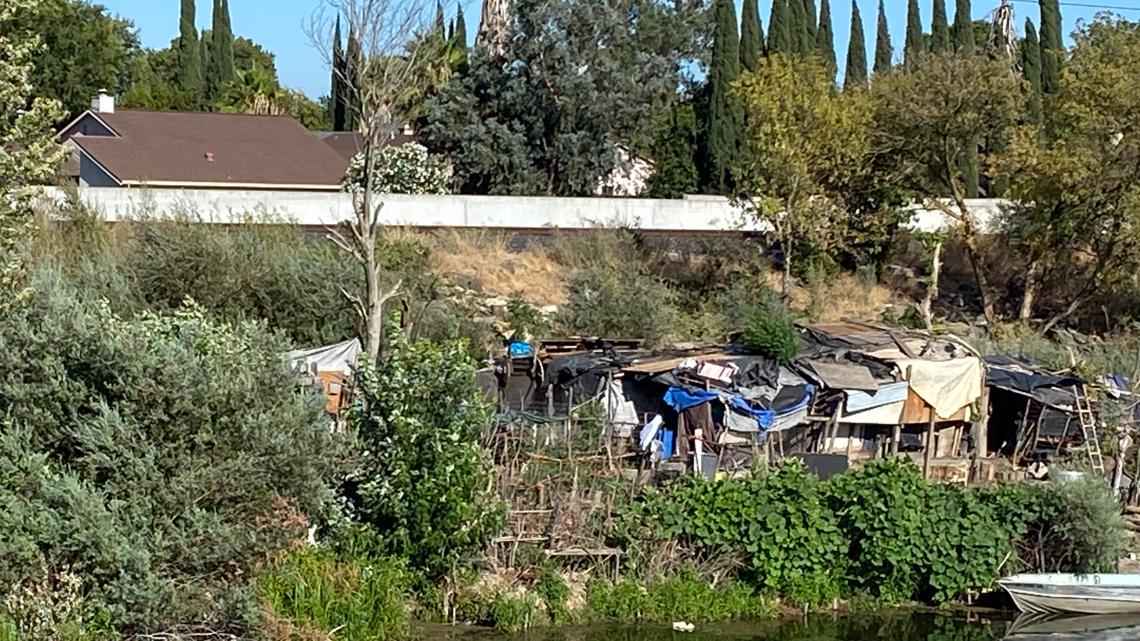 South Sacramento mother fed up with homeless encampment near neighborhood