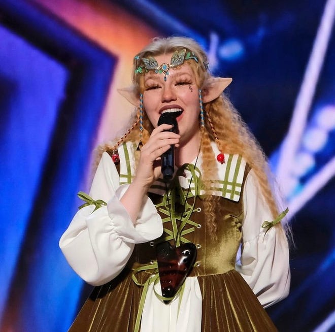 Freckled Zelda auditions for “America's Got Talent