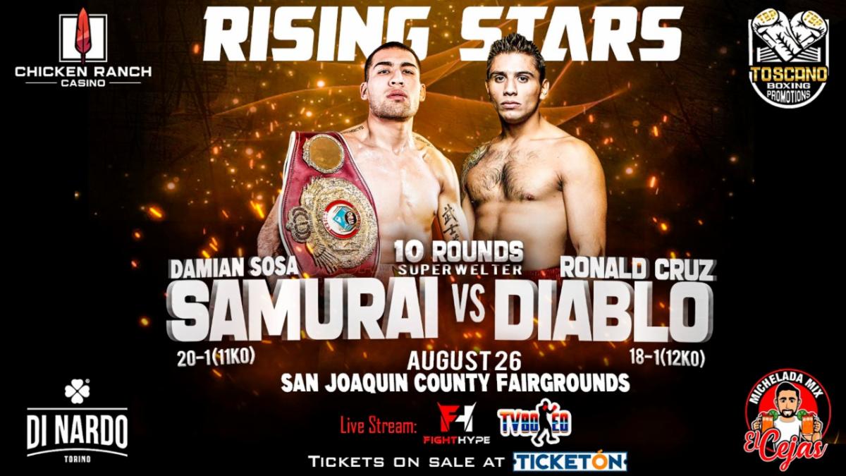 Top Prospects from All Over California to be Featured on Sosa-Cruz Undercard at San Joaquin County Fairgrounds