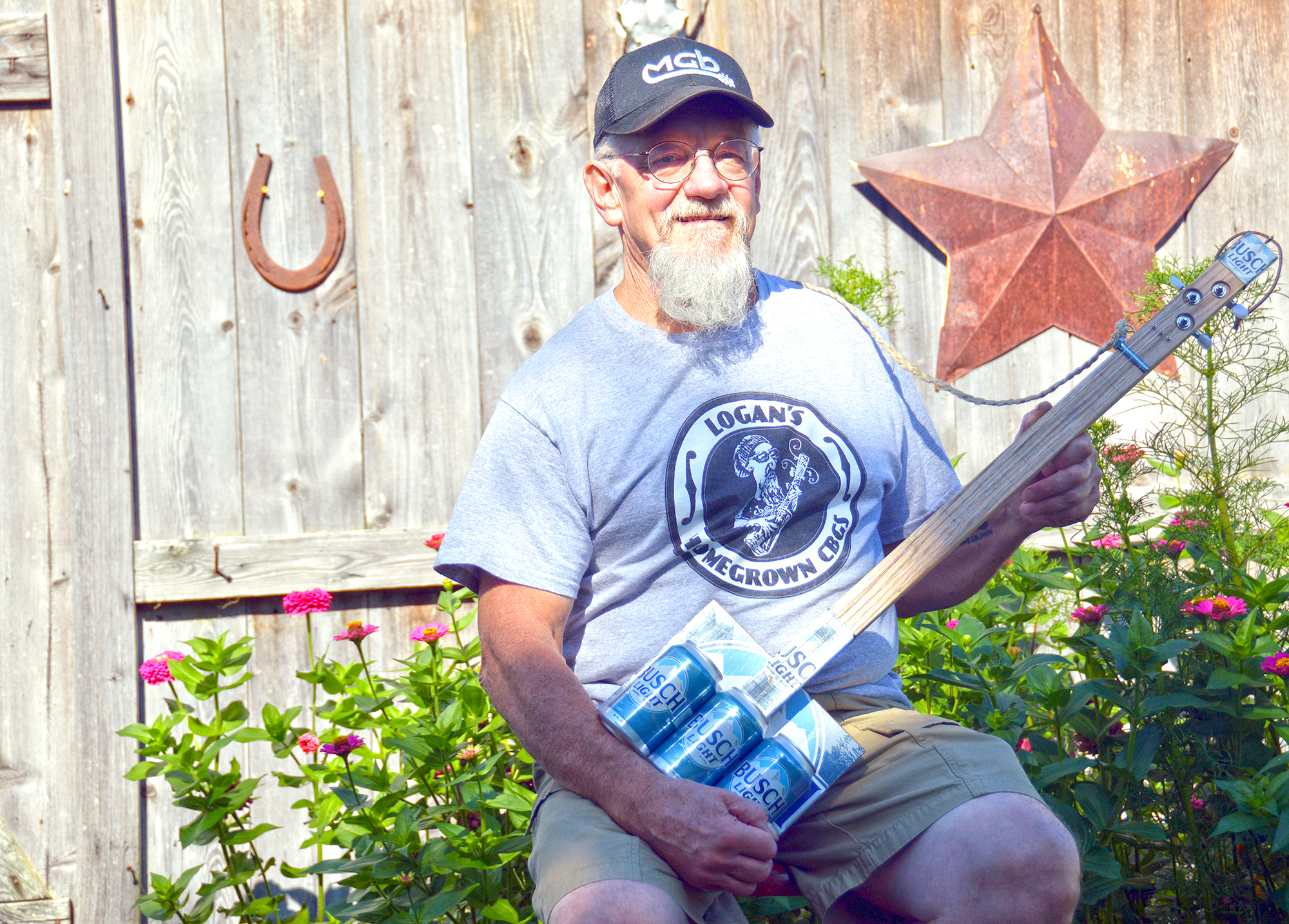 Handmade guitars from beer cans in Modesto