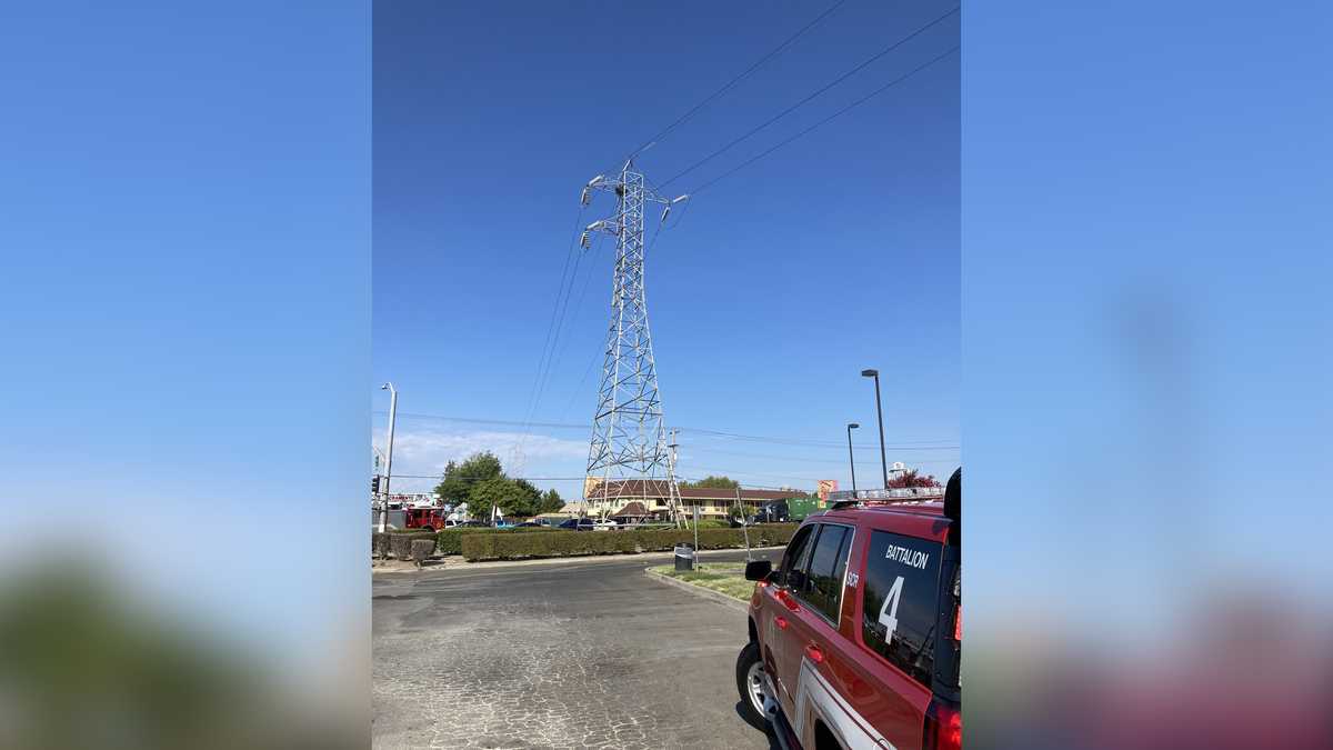 Roads closed in Sacramento as authorities respond to person on electrical tower