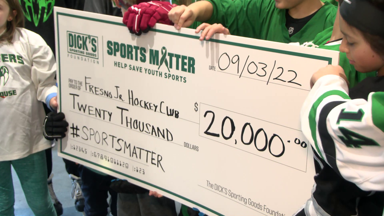 Fresno youth hockey club gets $20K donation from Dick's Sporting Goods