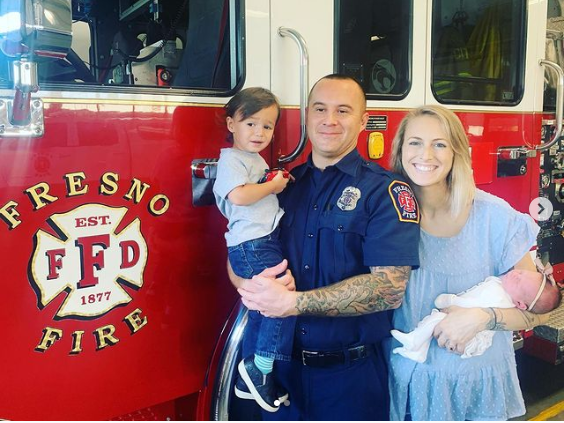 Fresno firefighter delivers his own baby on highway