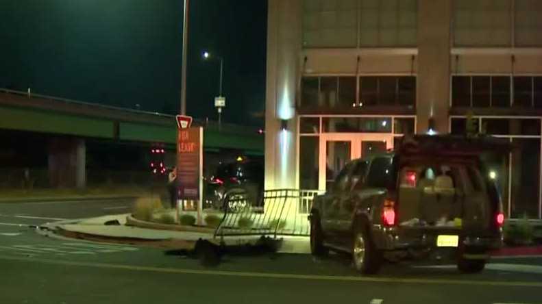 SUV crashes into Sacramento storage facility