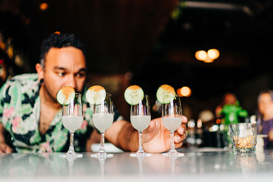 the snug golden hour cocktails