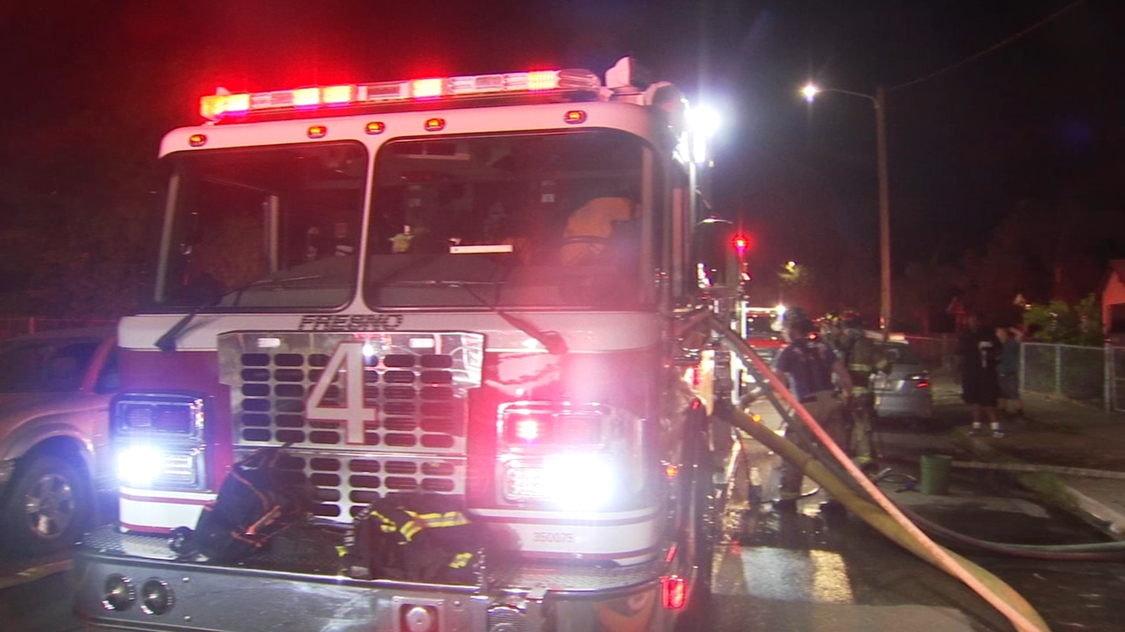 Fire damages three buildings in Central Fresno