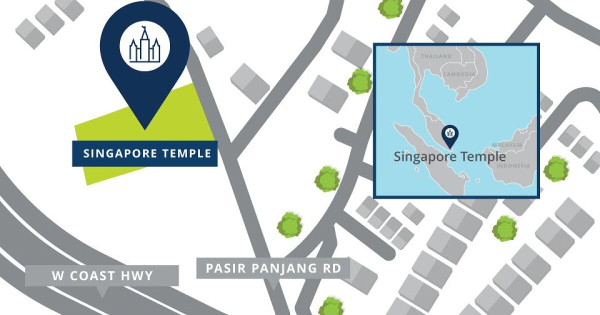 Church announces sites for Singapore, Modest temples