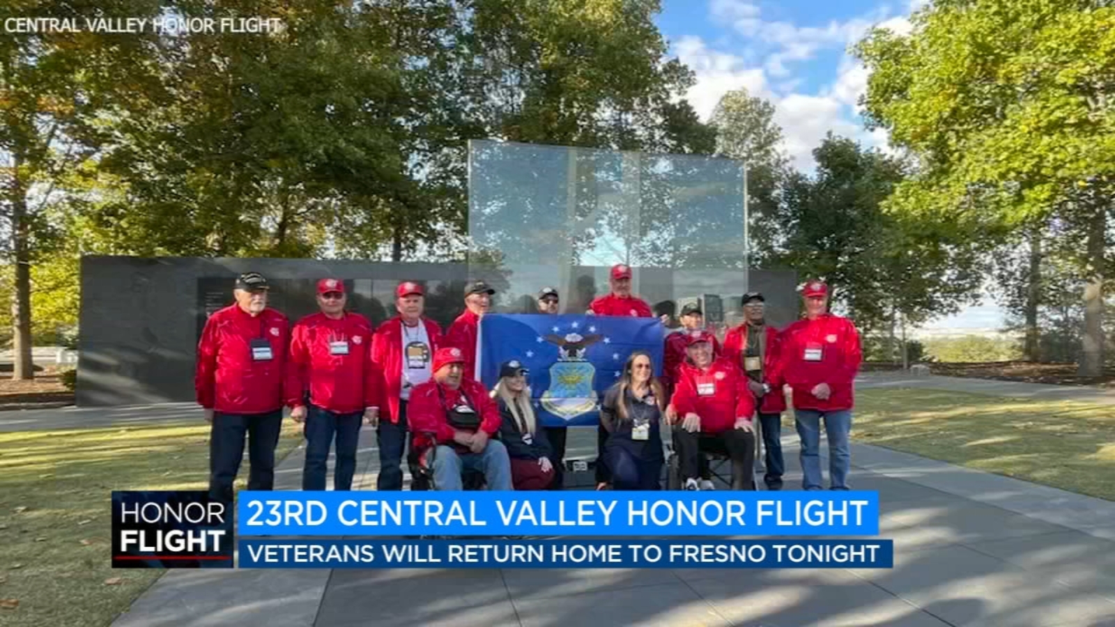 22nd Central Valley Honor Flight returns Fresno from Washington, DC