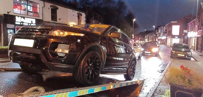 Vehicle with false plates seized by police at Stockton Heath