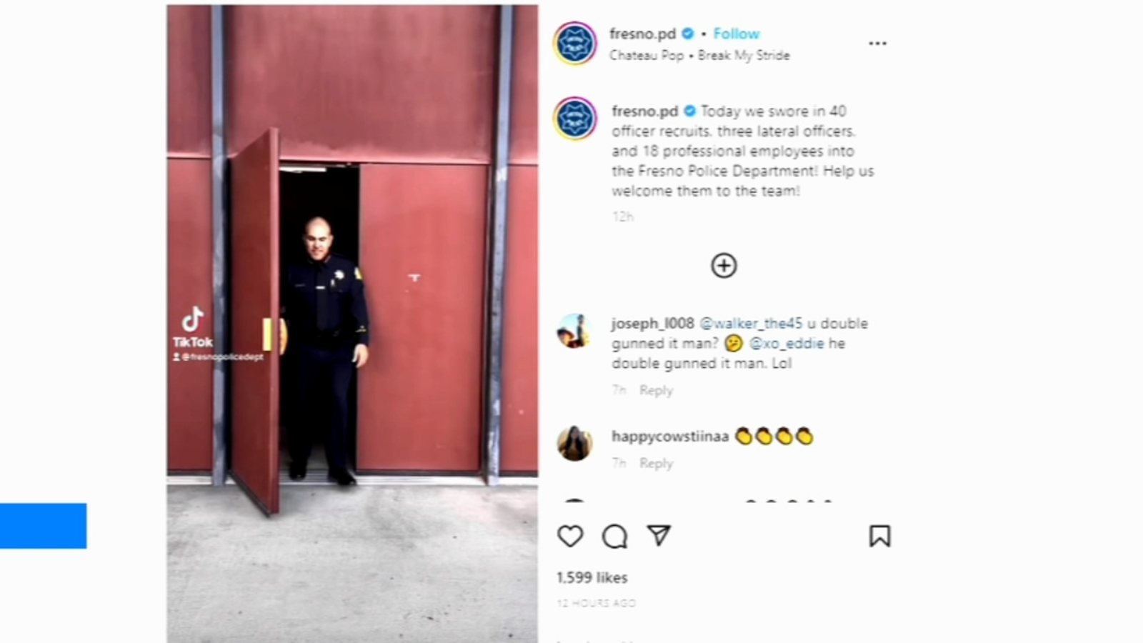 Newest additions to Fresno police department sworn in