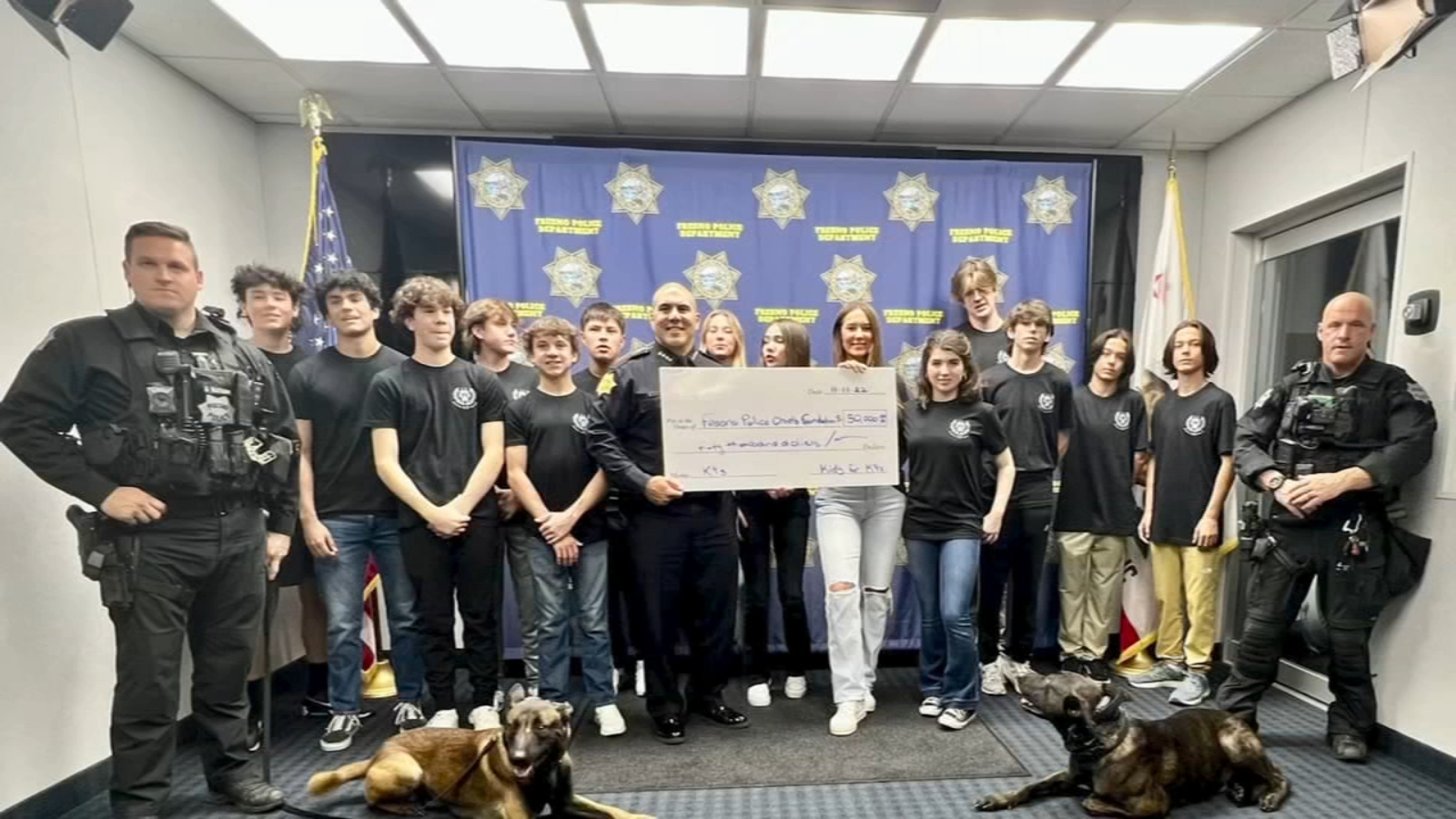 New drug dogs to join Fresno PD thanks to high school students