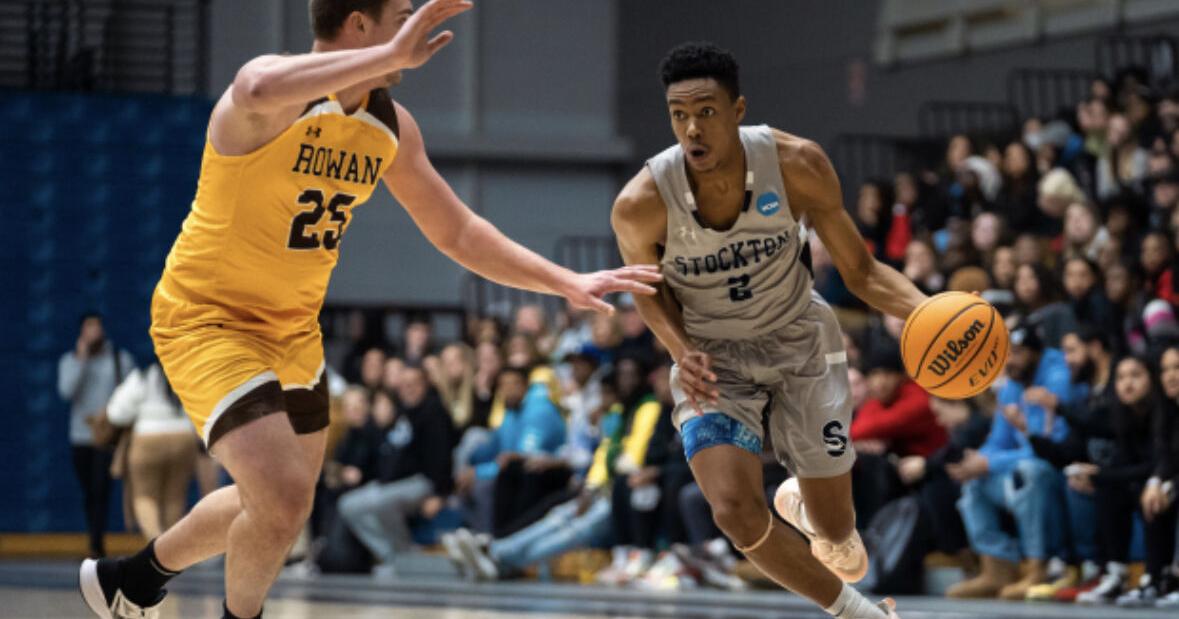 Ky Flanders scores 1,000th career points, Stockton defeats Rutgers-Camden