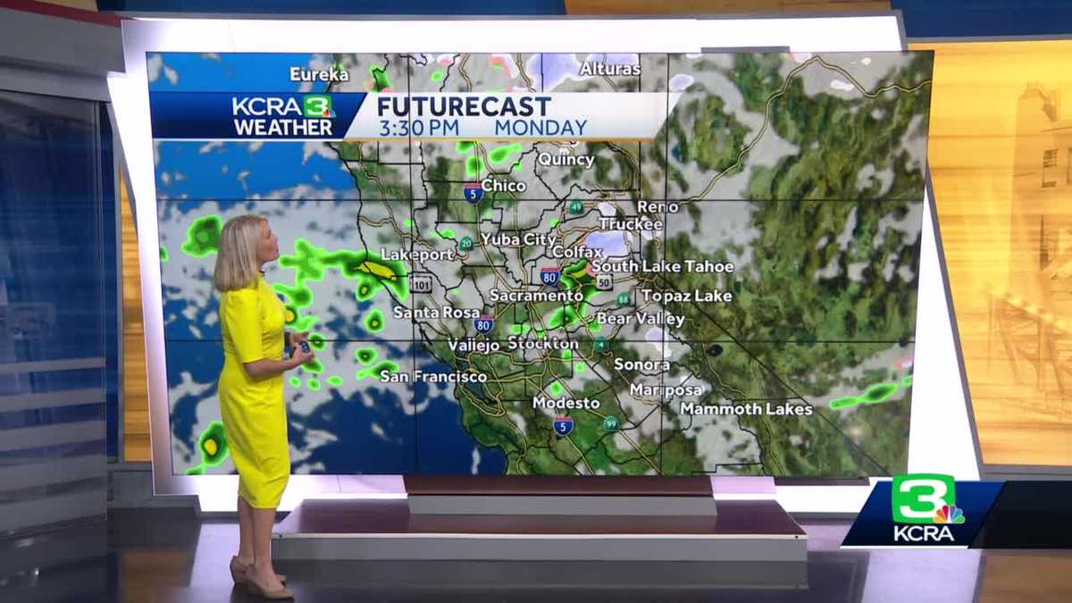 Monday forecast for Sacramento rain, Sierra snow