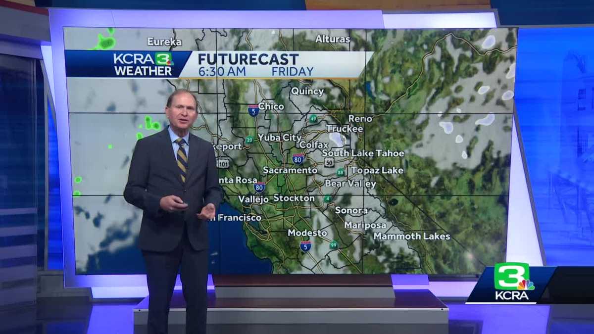 Weather timeline for more Sacramento rain, Sierra snow this week