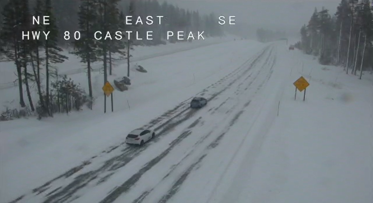 Strong storm forces road closures in the Sierra and knocks down powerlines in the Sacramento Valley