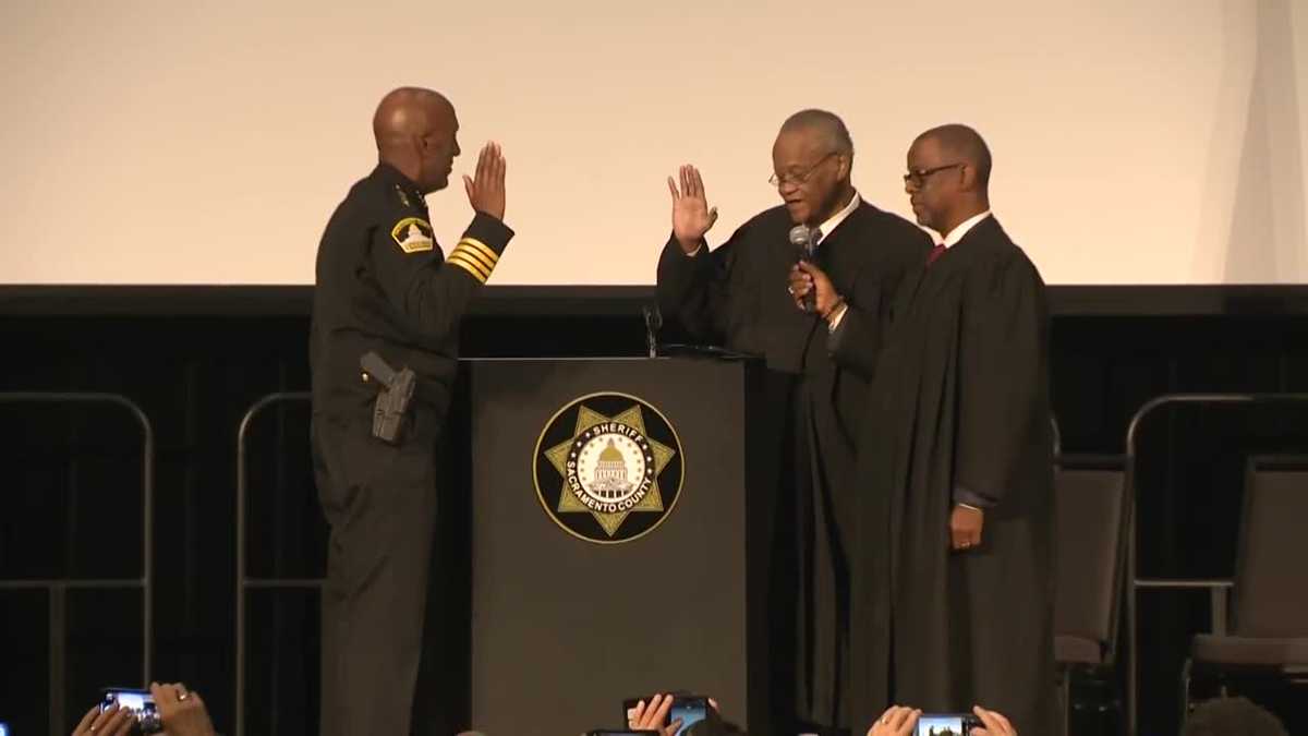 Jim Cooper sworn in as Sacramento County's first Black sheriff