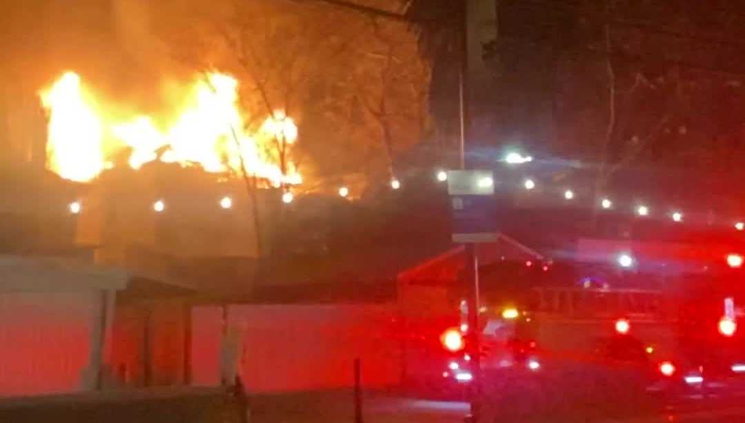 Large fire tears through Victorian-style home near Fremont Park