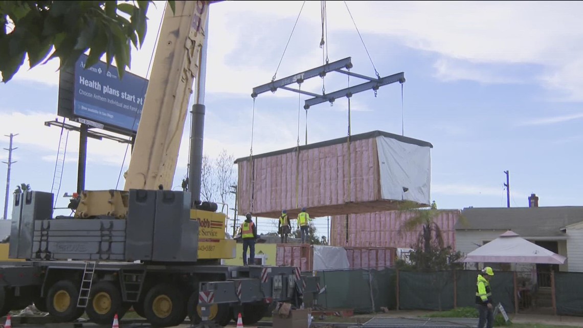 Pre-built apartments add affordable housing in downtown San Diego